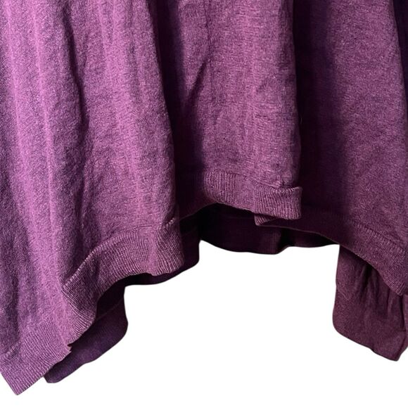 Turtleneck  Sweater Tunic Wool Blend Sharkbite Hem Sz S Lagenlook Goblincore - Picture 9 of 9